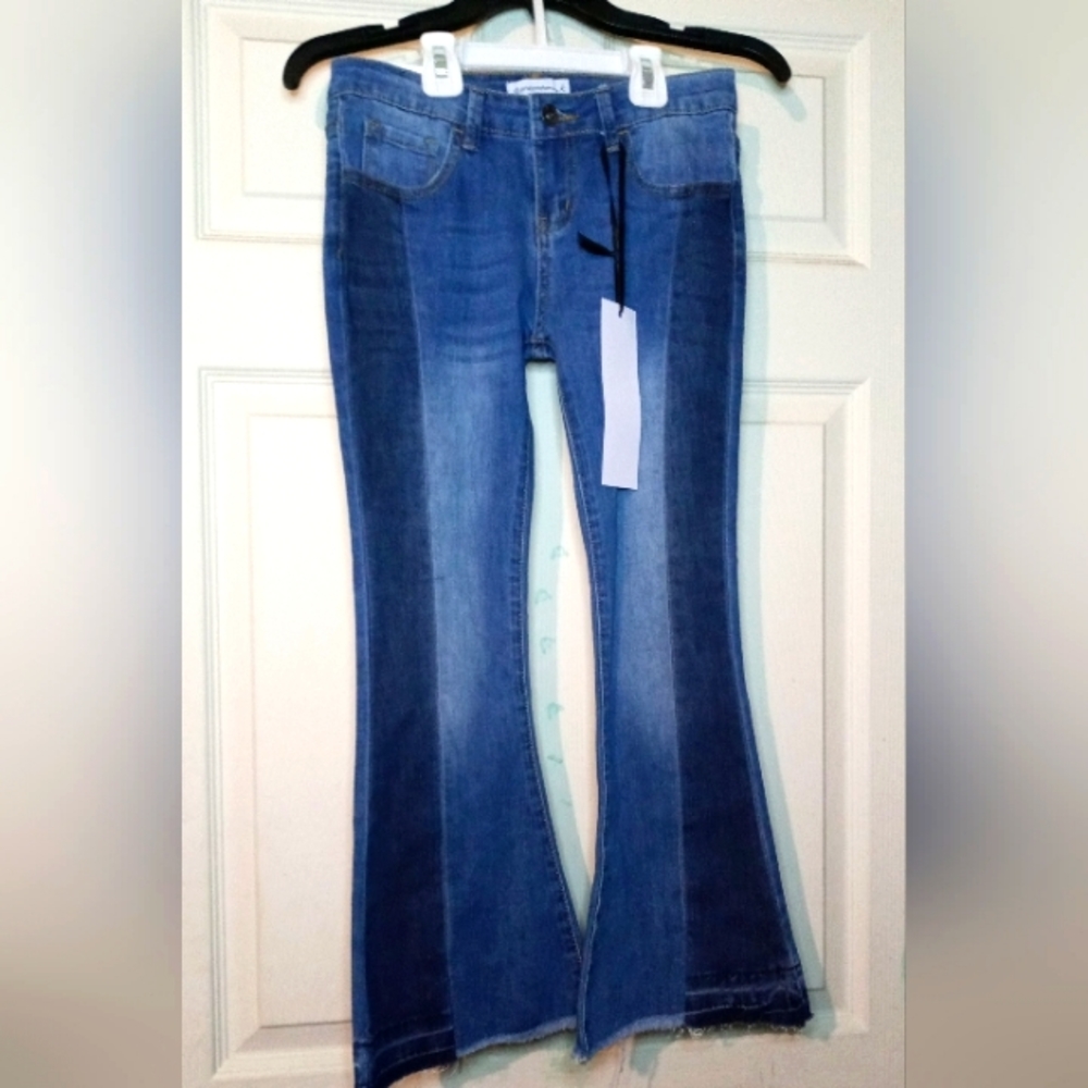 Girls bell bottom jeans
